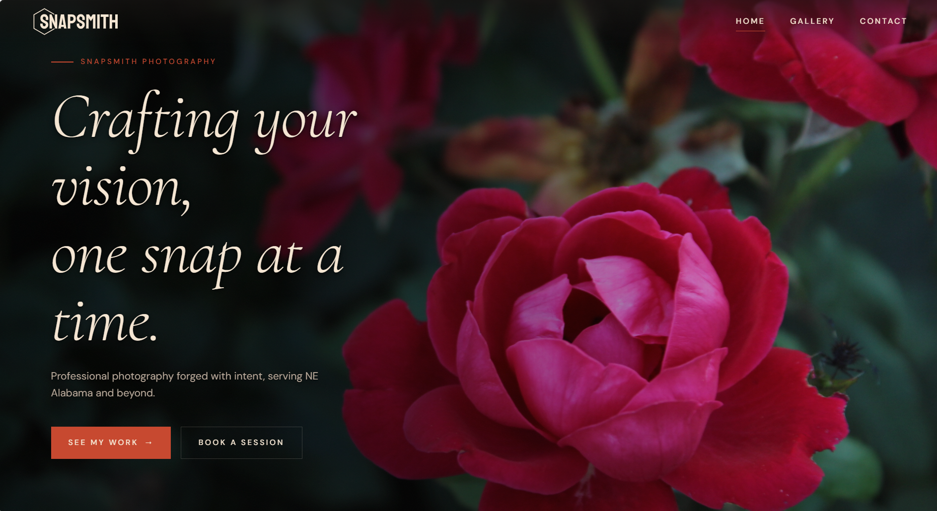 Snapsmith photography website